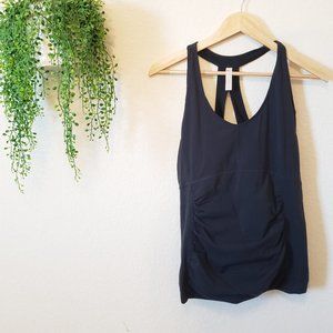 Lucy Strappy Black Workout Tank Top